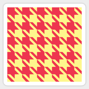 Orchard Houndstooth - Red and Yellow Sticker